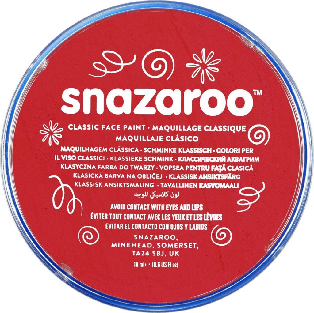 Snazaroo classic face make-up in red pack