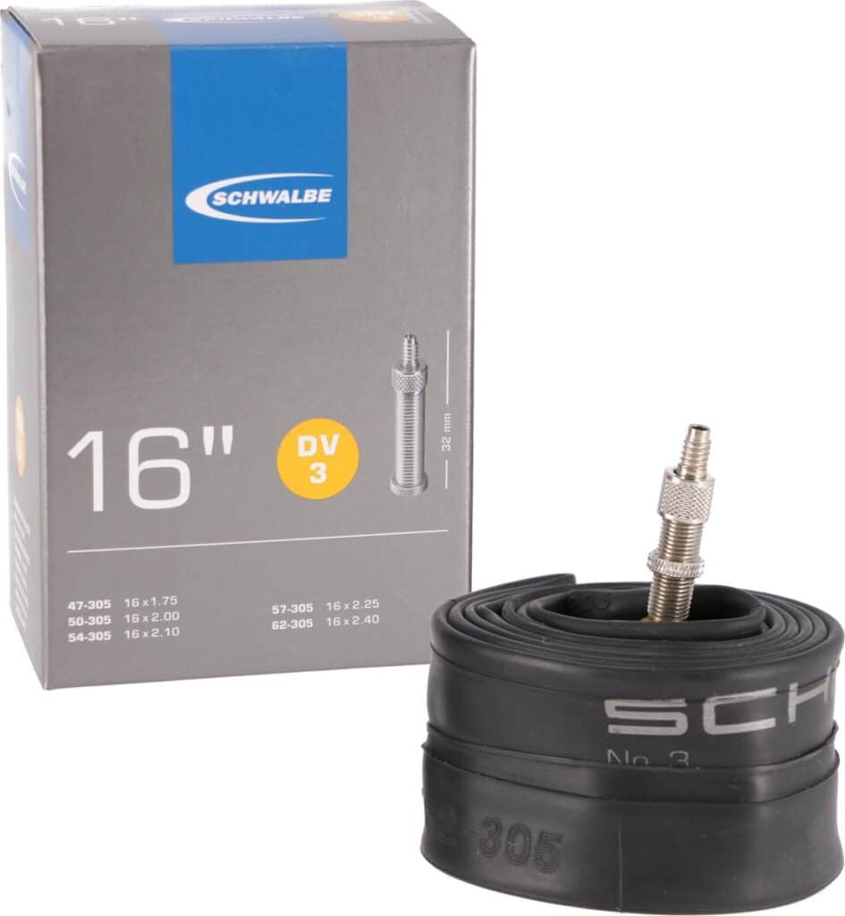 Chambre à air vélo Schwalbe 16 pouces avec valve
