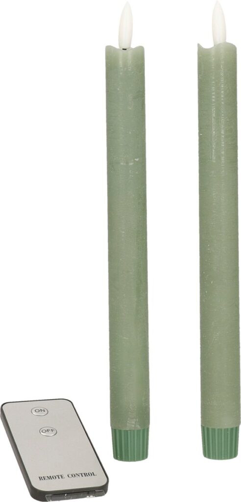 Green LED candles with remote control
