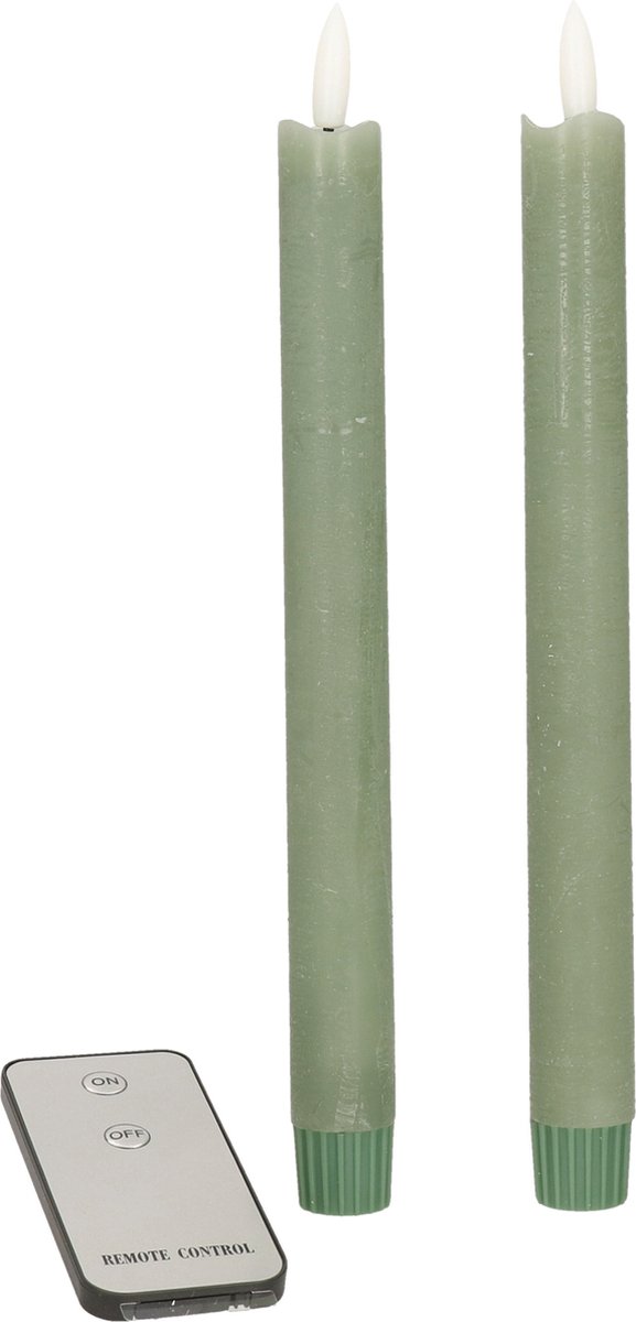 Green LED candles with remote control