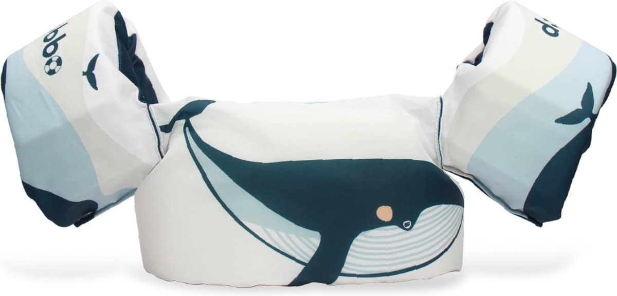 Swim band with whale print for children.
